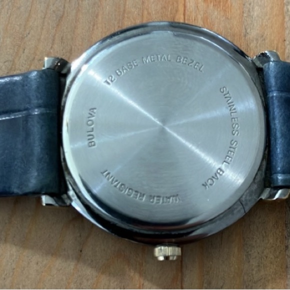 🔋Bulova Watch bleu gold vintage - Picture 4 of 7